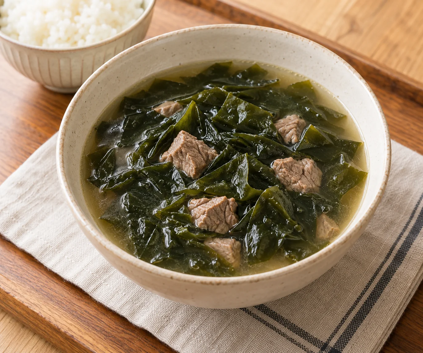 Korean Beef Seaweed Soup (Sogogi Miyeokguk)